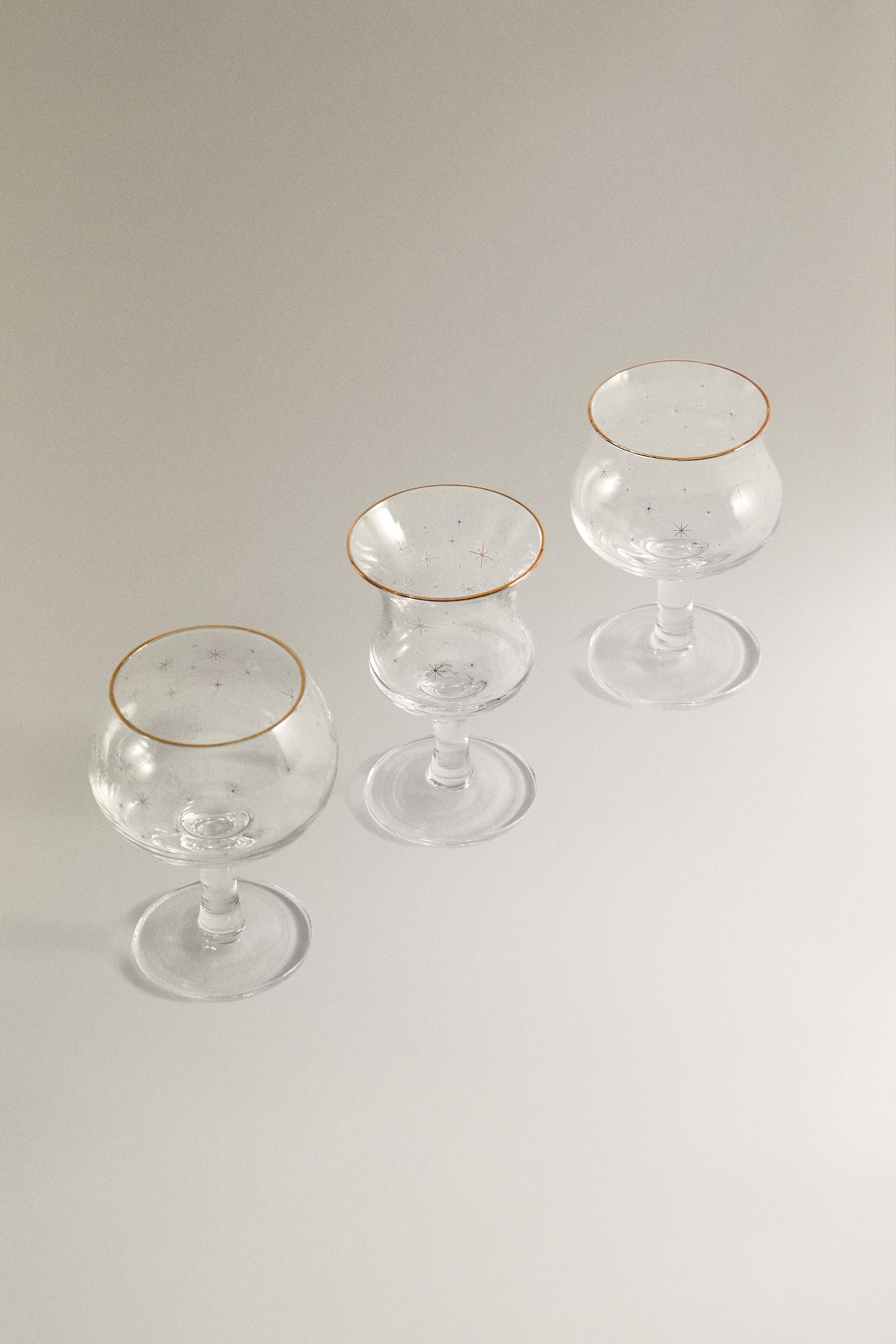 SET OF CHRISTMAS GLASS SHOT GLASSES (SET OF 3)